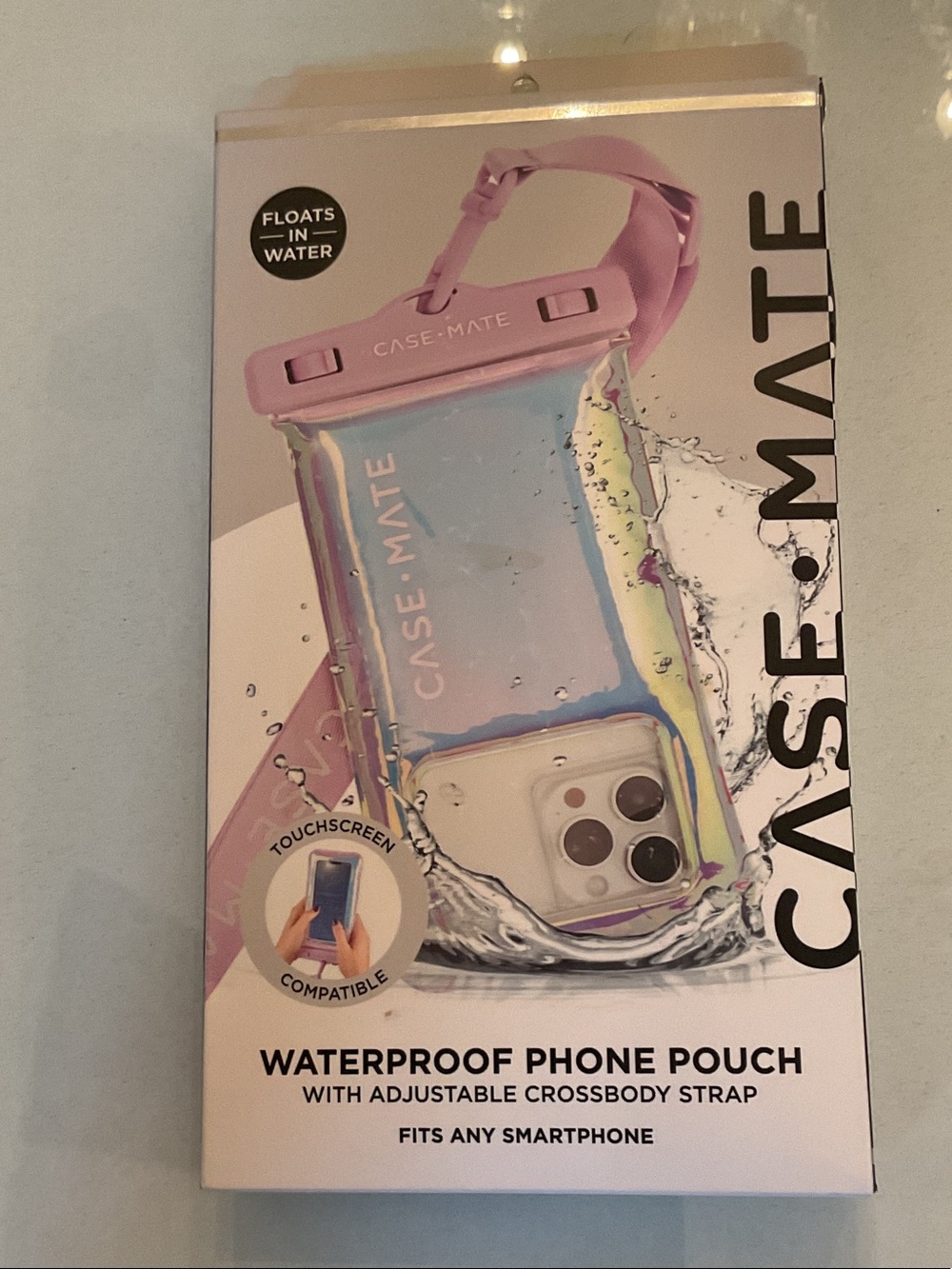 Case-Mate Waterproof Phone Pouch - Pink NEW IN BOX